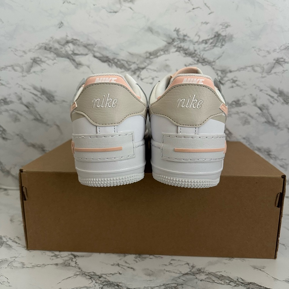 Nike Air Force 1 Shadow White Washed Coral Shoes Sneakers CI0919 Women’s Size 9 - Picture 5 of 7